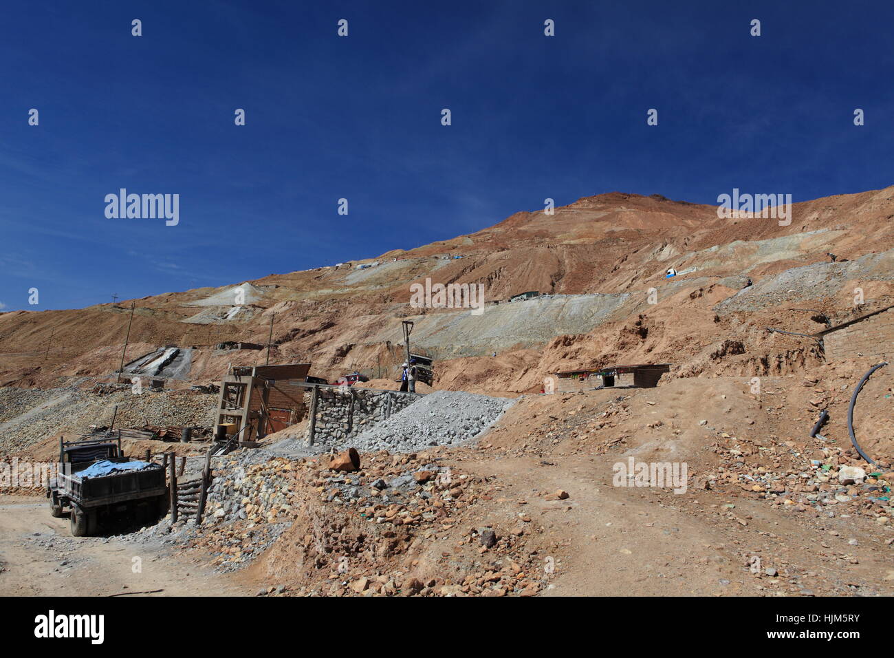 silver mining in potosi bolivia Stock Photo