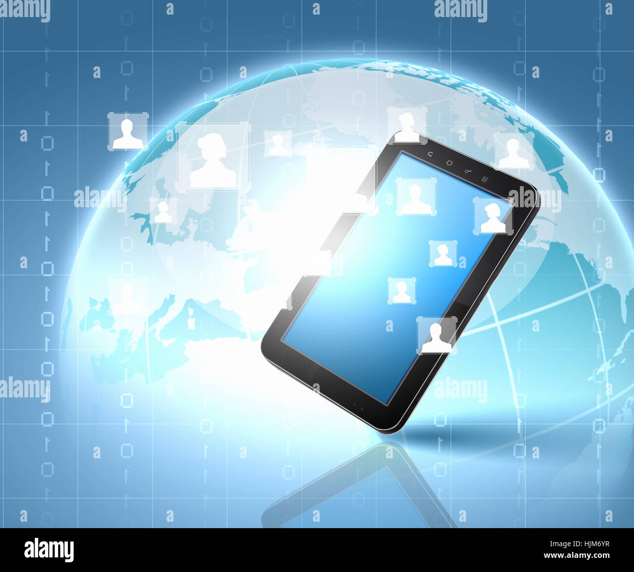social network, communication in the global computer networks Stock ...