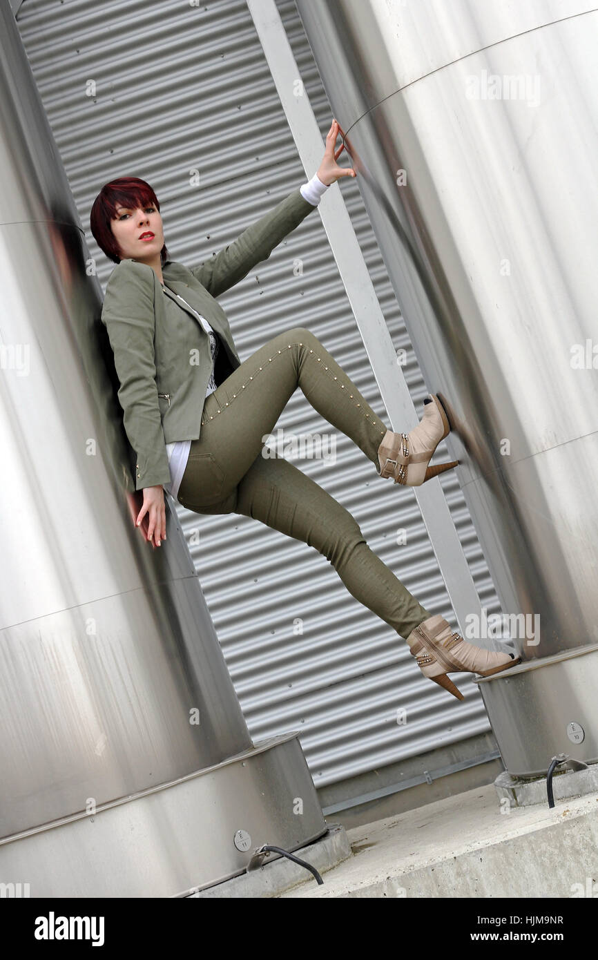 girl power at work Stock Photo Alamy