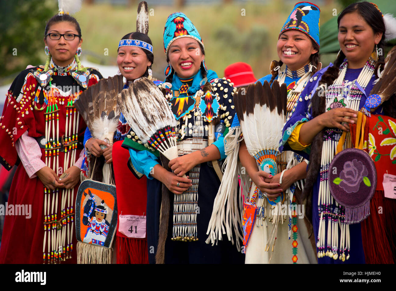Woman in regalia, PiUmeSha Treaty Days, Warm Springs Indian