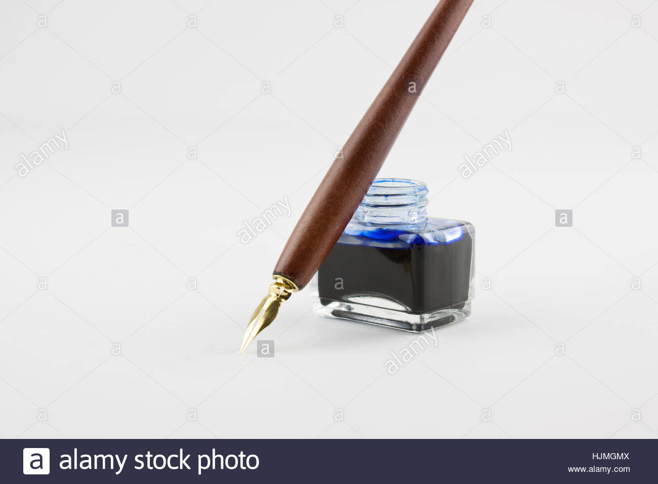 Fountain Pen Ink Bottle Stock Photos & Fountain Pen Ink Bottle Stock
