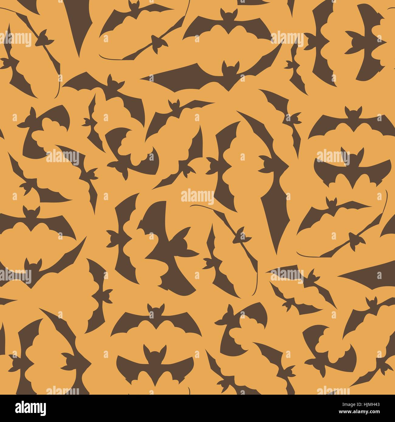 Brown Cartoon Bat Seamless Pattern Stock Vector Image & Art Alamy