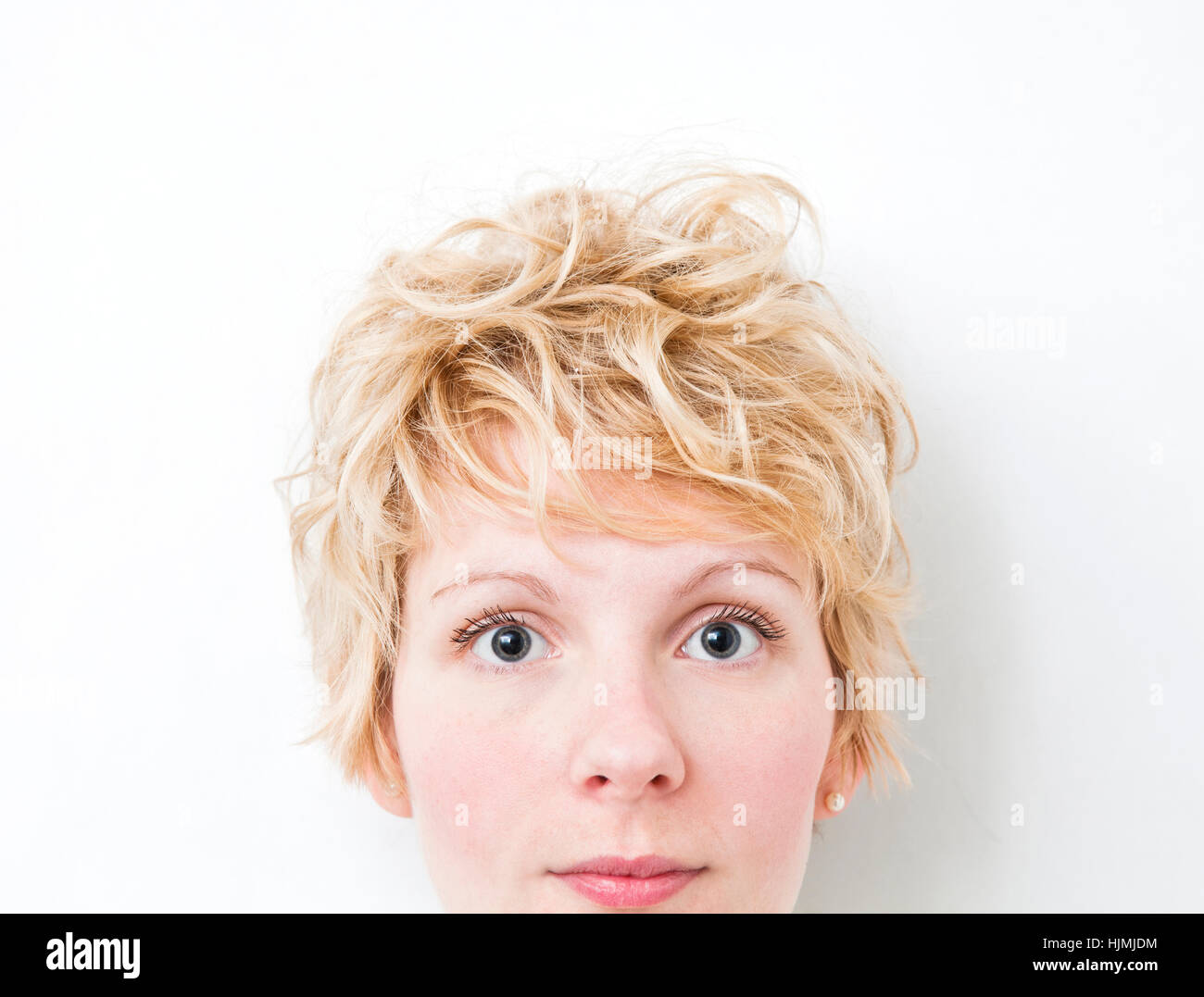blue, woman, women, beautiful, beauteously, nice, female, portrait, blank, Stock Photo