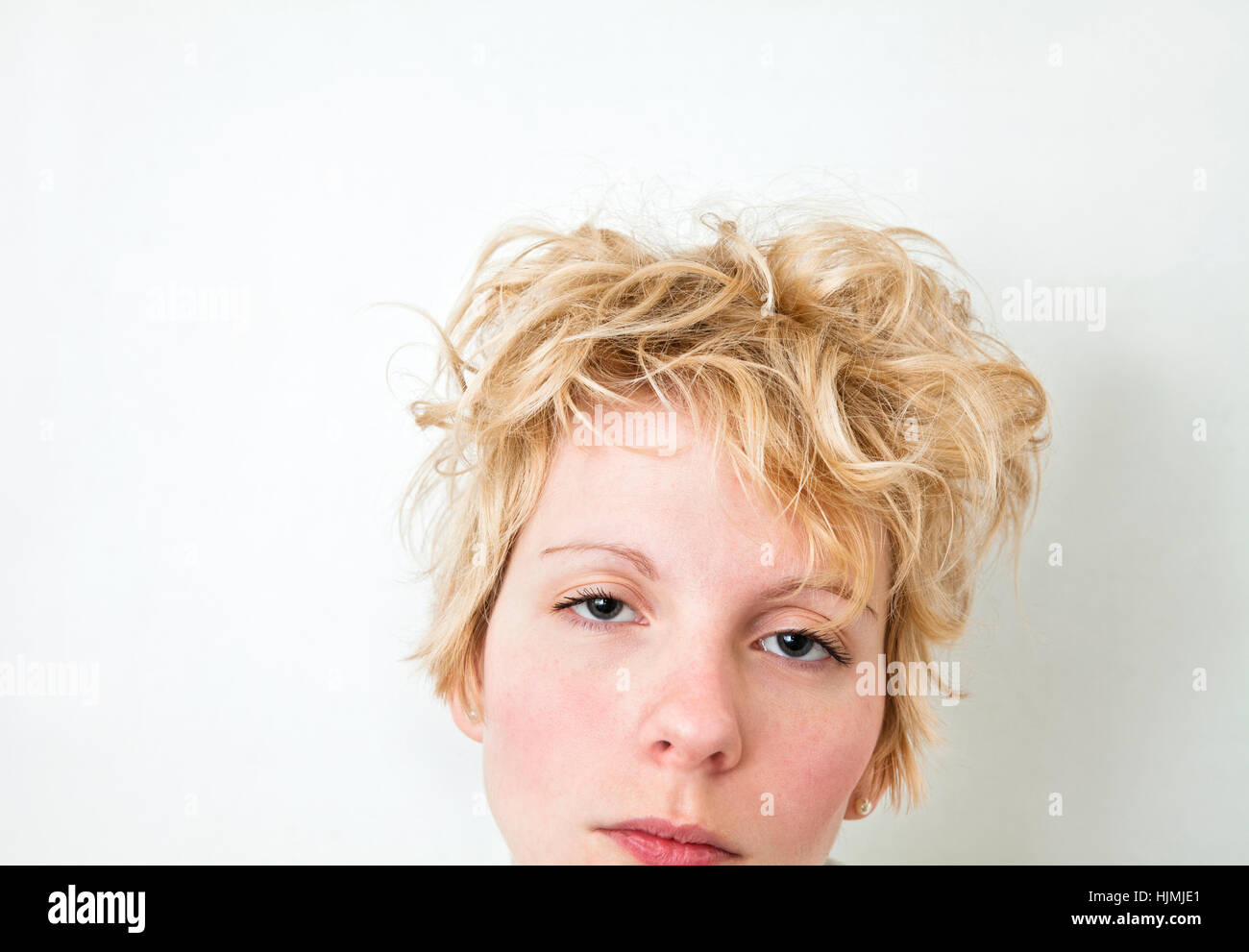 woman, women, female, portrait, blank, european, caucasian, look, glancing, Stock Photo