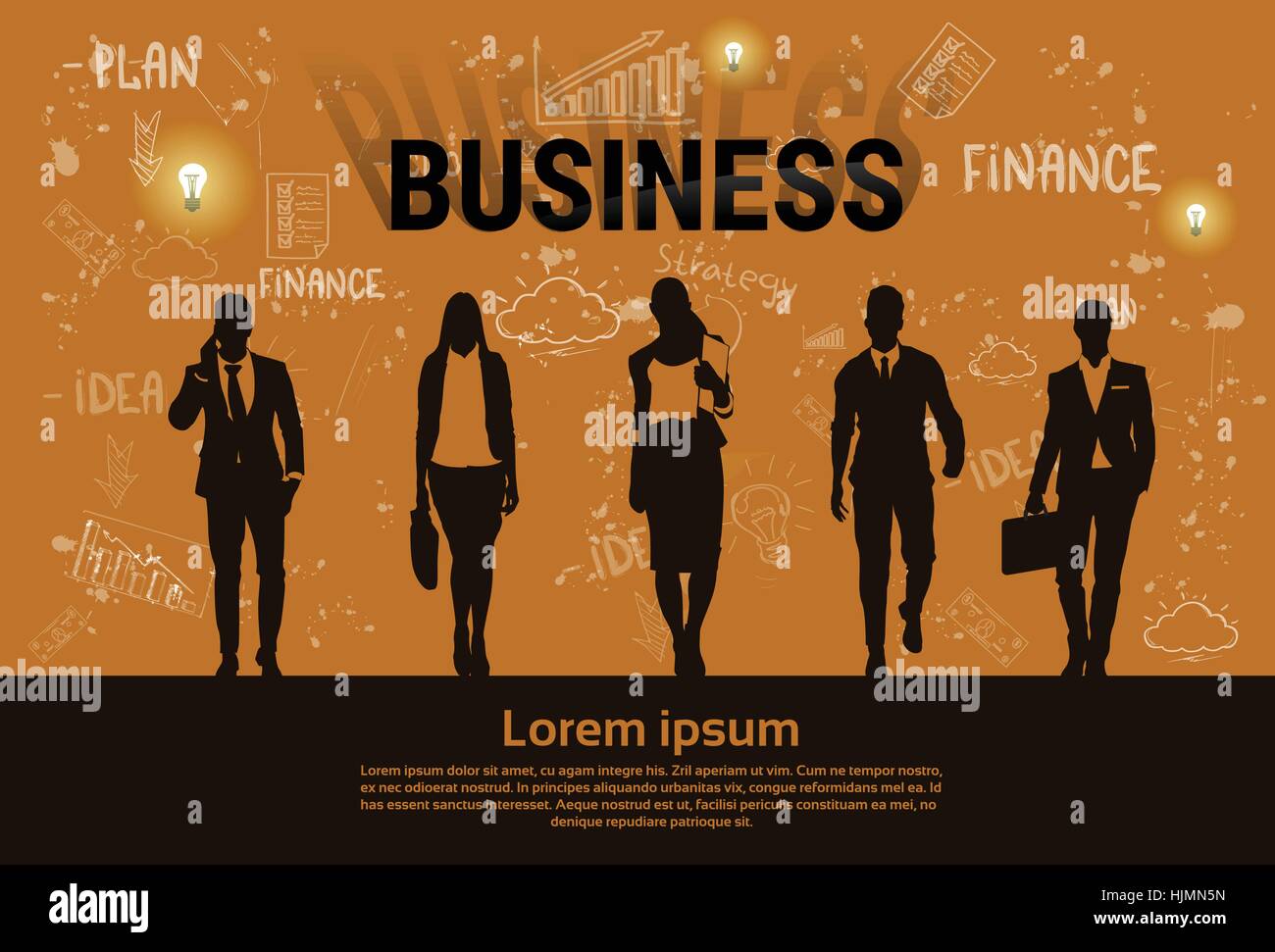 Businesspeople Group Team Teamwork Business Plan Concept Startup ...