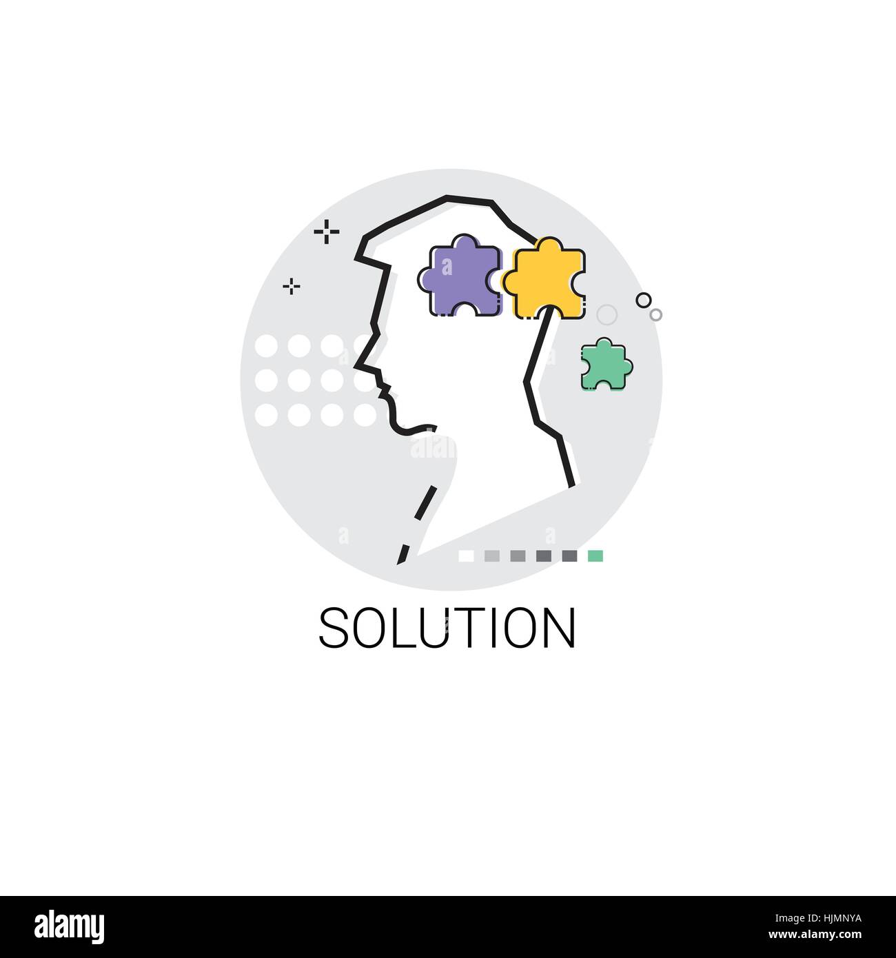 Solution Think New Idea Inspiration Creative Process Business Icon ...