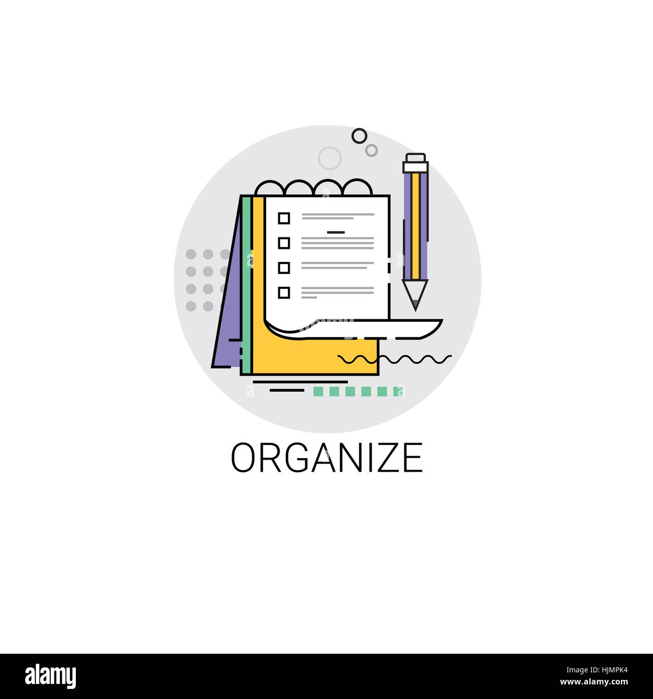 Data Organize Check List Business Icon Stock Vector Image & Art - Alamy