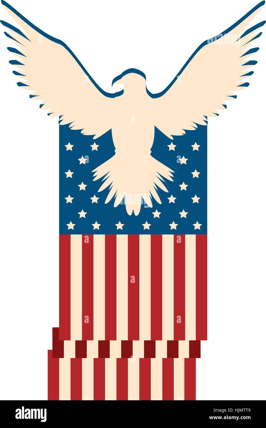 united states of america flag emblem vector illustration design Stock ...