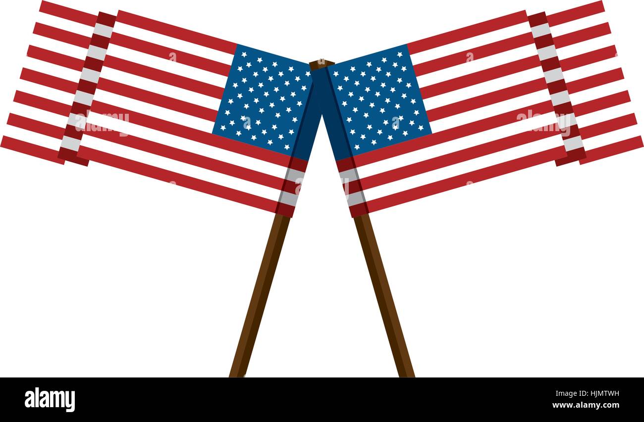 united states of america flag emblem vector illustration design Stock ...