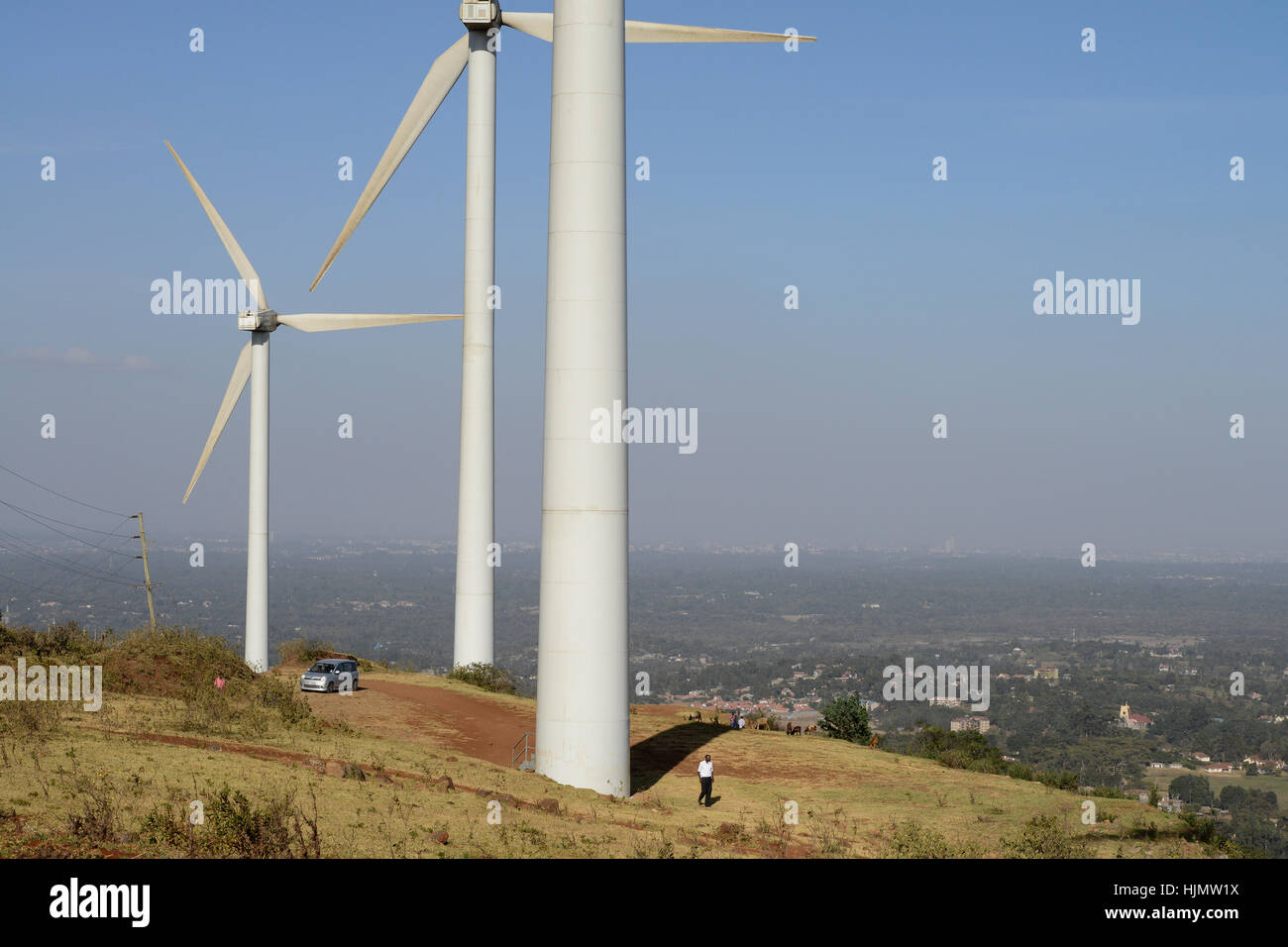 KENYA, Nairobi, Ngong Hills, 25,5 MW Wind Power Station with Vestas and