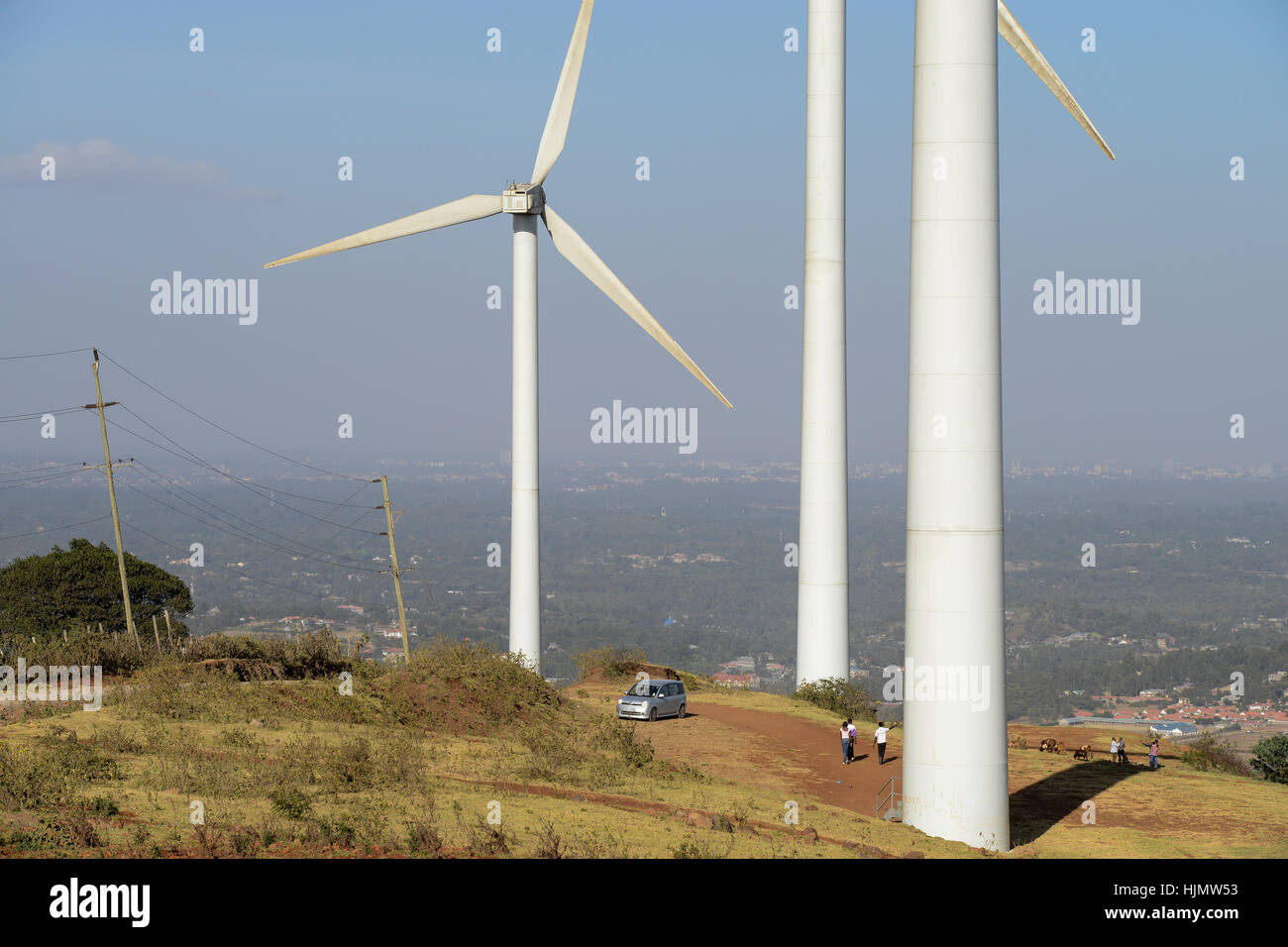 KENYA, Nairobi, Ngong Hills, 25,5 MW Wind Power Station with Vestas and
