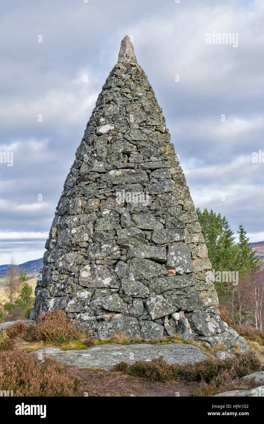 BALMORAL CAIRNS BALMORAL ESTATE CRATHIE ONE SIDE OF THE PURCHASE CAIRN
