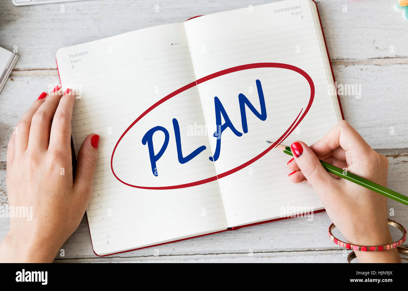 Plan Design Guide Mission Objective Solution Concept Stock Photo - Alamy