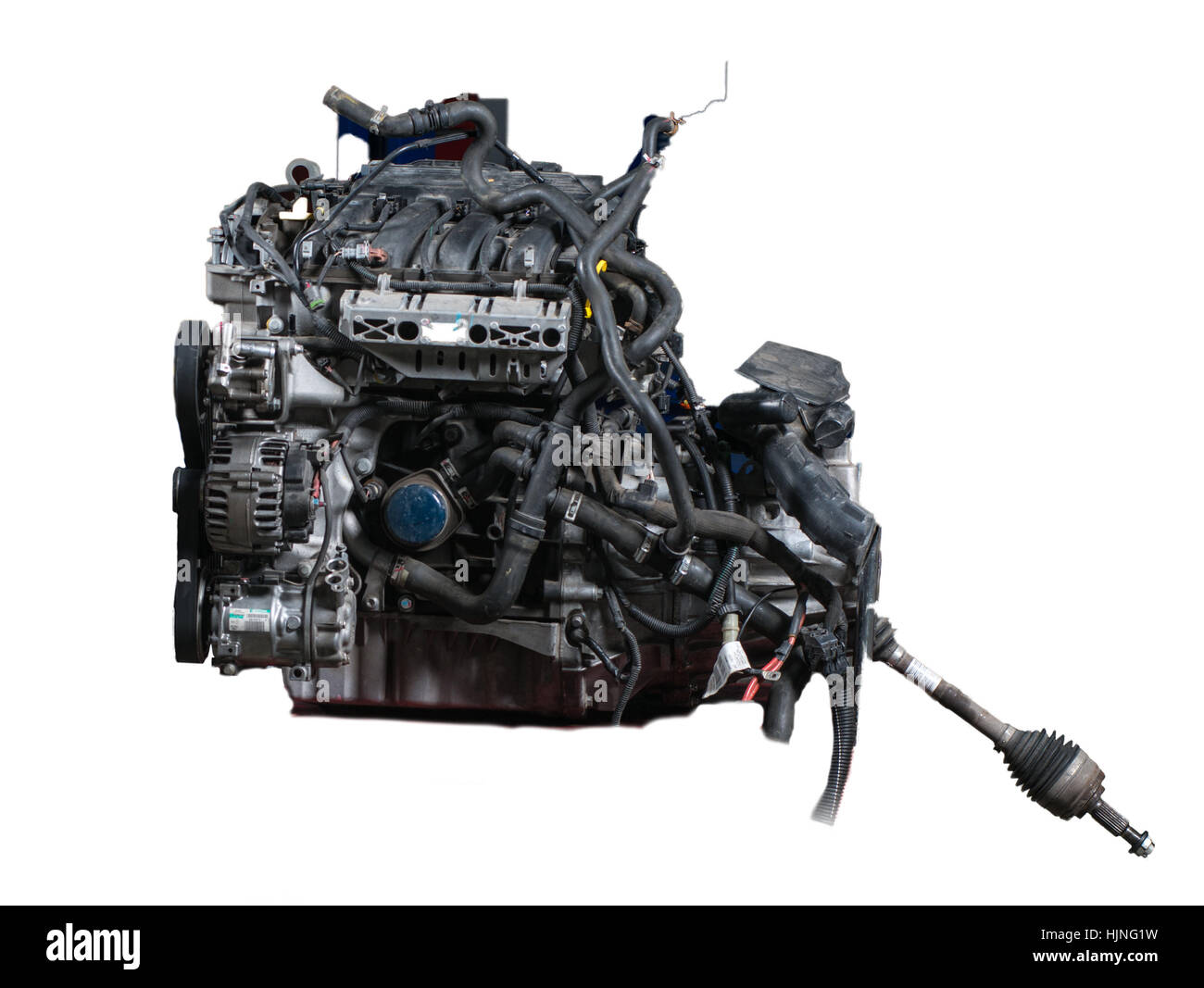 car engine on white background Stock Photo - Alamy