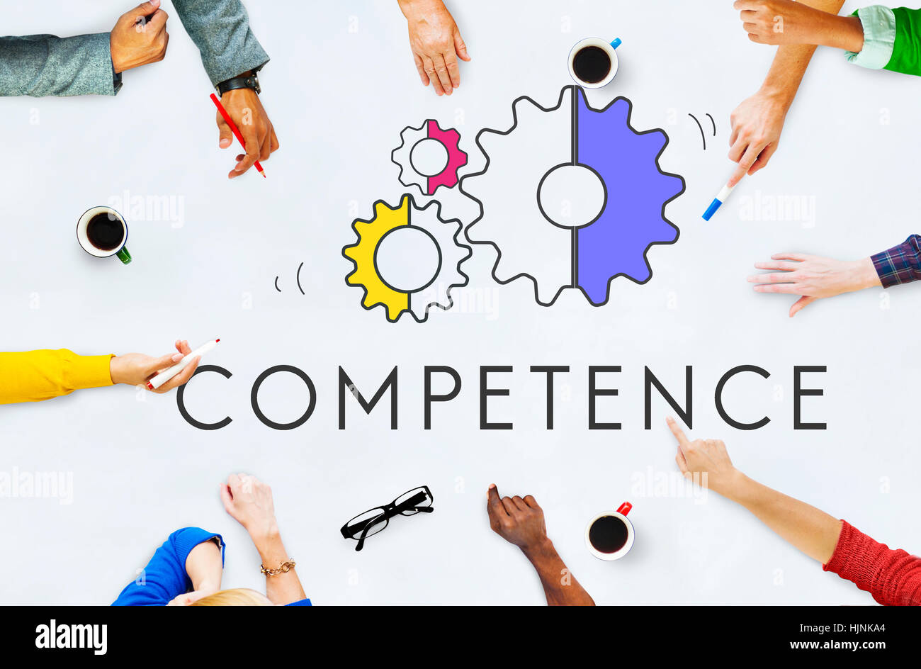 Performance Skills Cog Icon Concept Stock Photo - Alamy