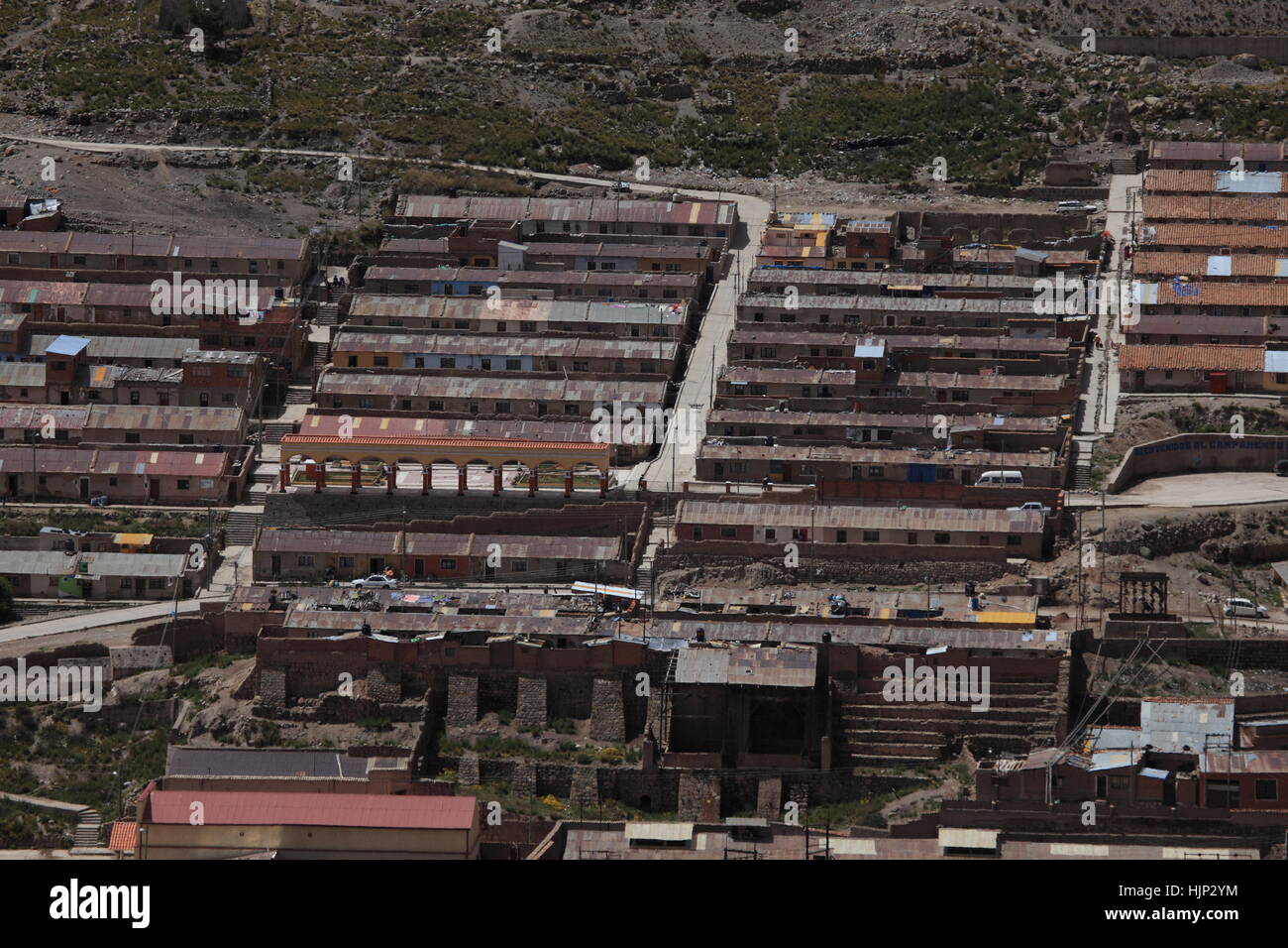 the silver city of potosi in bolivia Stock Photo