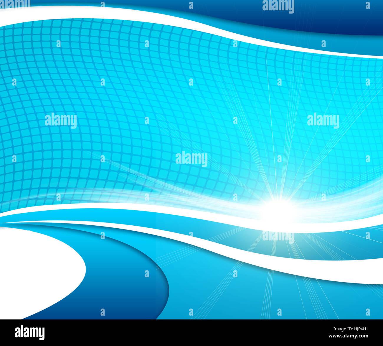 Abstract blue background with smooth lines and waves Stock Photo - Alamy