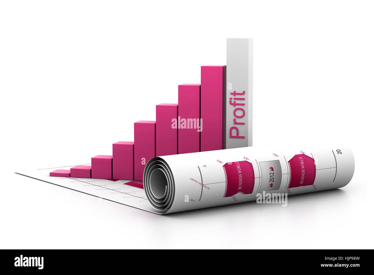 3d percent graph Cut Out Stock Images & Pictures - Alamy