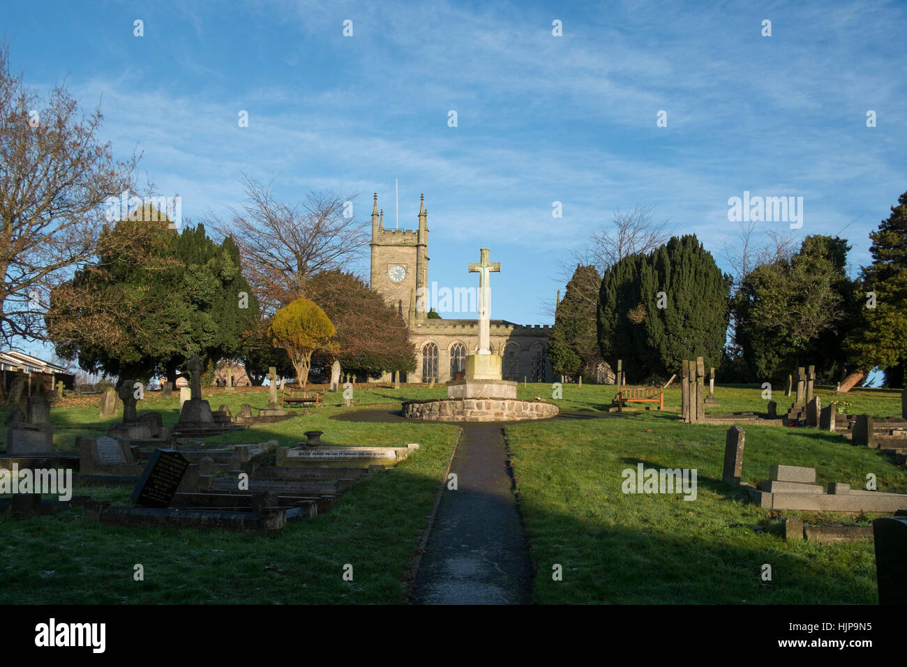 The Parish Church of Saint Matthew in the village of Darley Abbey