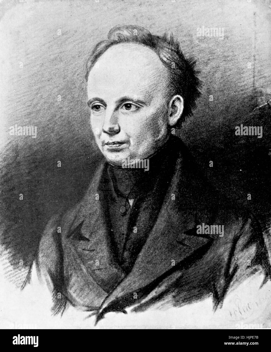 CHRISTIAN DIETRICH GRABBE (1801-1836) German playwright Stock Photo