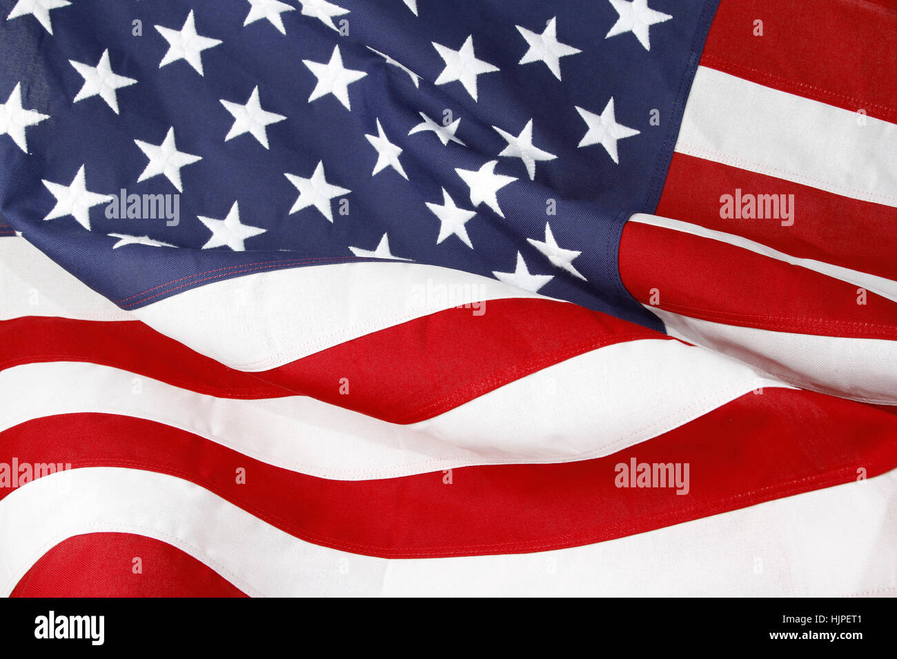 Closeup of rippled American flag Stock Photo - Alamy