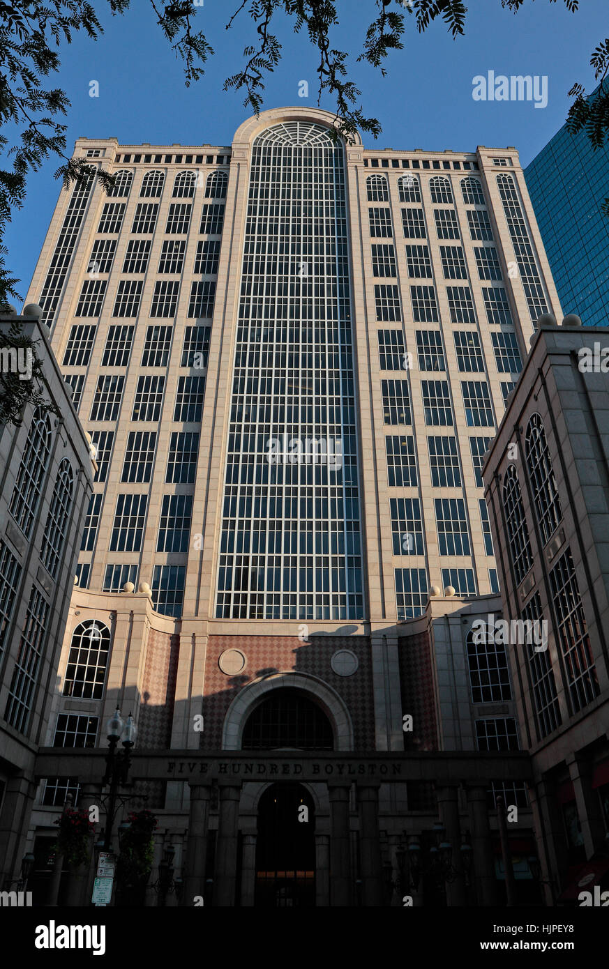 500 Boylston Street in Boston, Massachusetts, United States Stock Photo