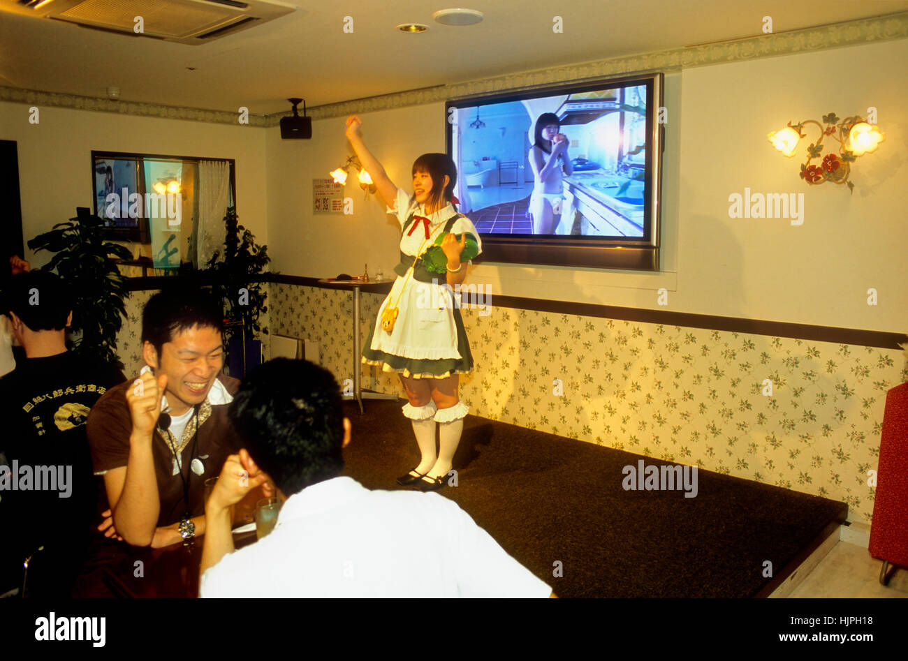 Akihabara. Amusement Cafe. 1-7-6. Cafe Otaku.Tokyo city, Japan, Asia Stock Photo