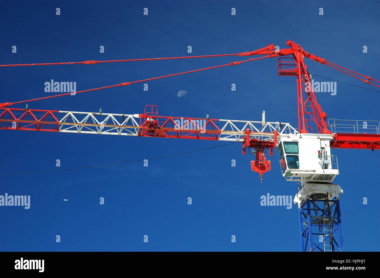 Tower Crane in Marseilles France Stock Photo