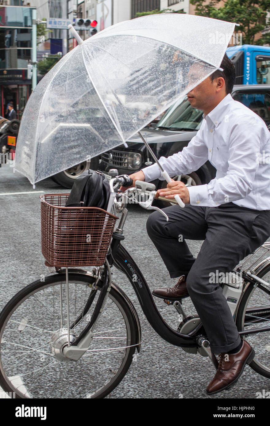 Bicycle japan umbrella hi-res stock photography and images - Alamy