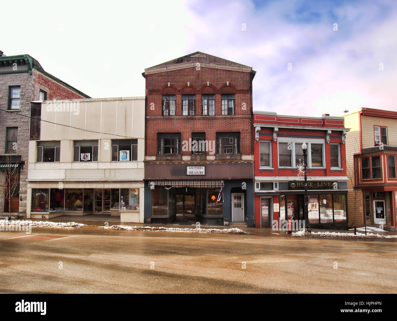 Saranac Lake , New York, USA. January 19, 2017. The beautiful small