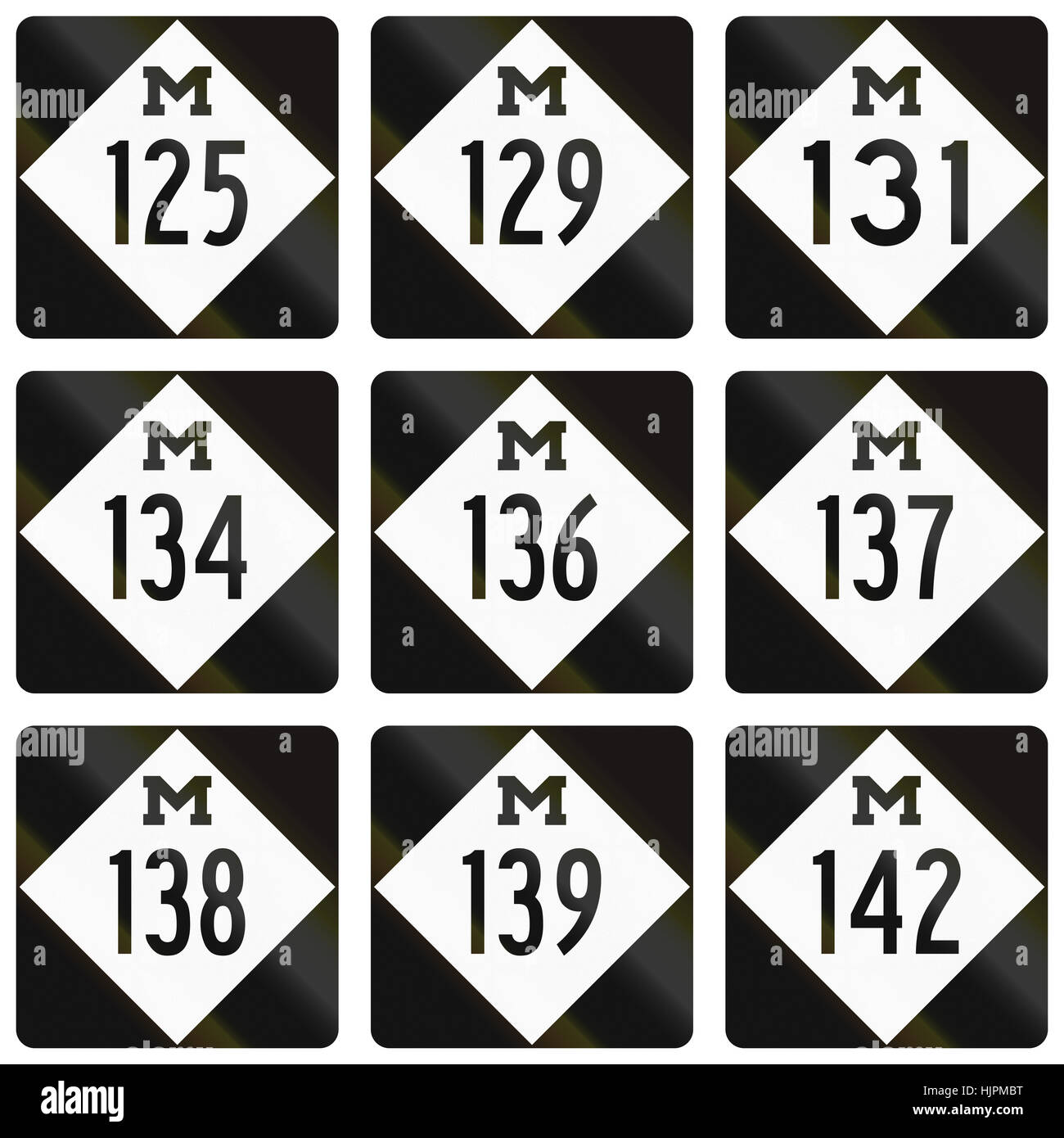 Number 125 sign hi-res stock photography and images - Alamy