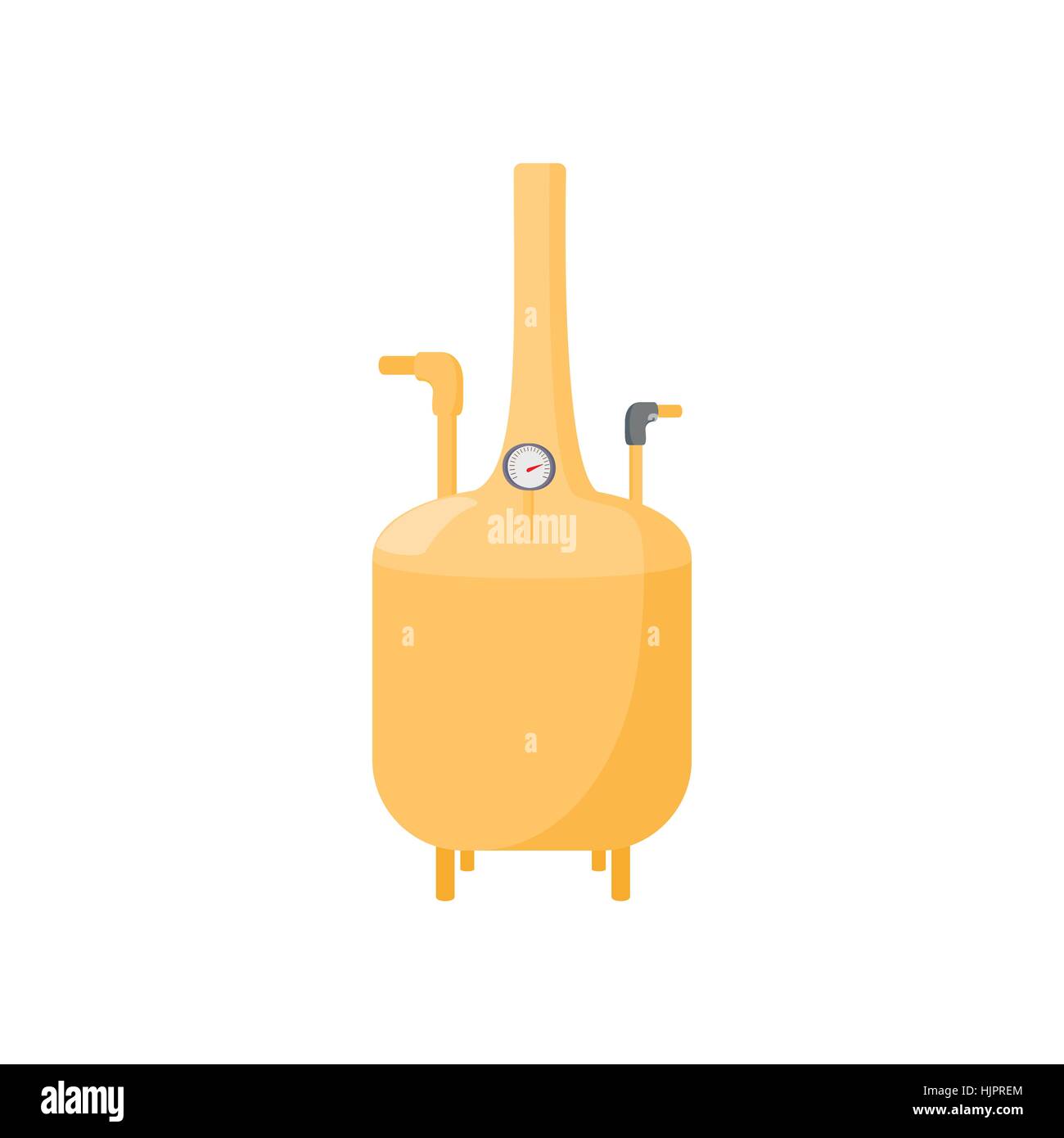 Beer brewery icon in cartoon style on a white background Stock Vector