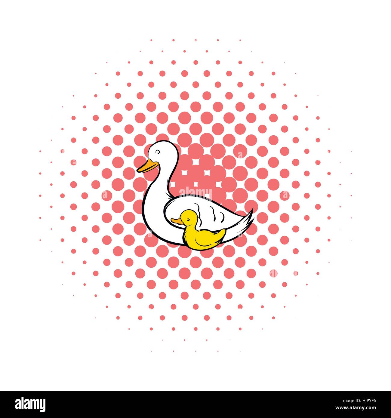 Cygnet on a lake Stock Vector Images - Alamy