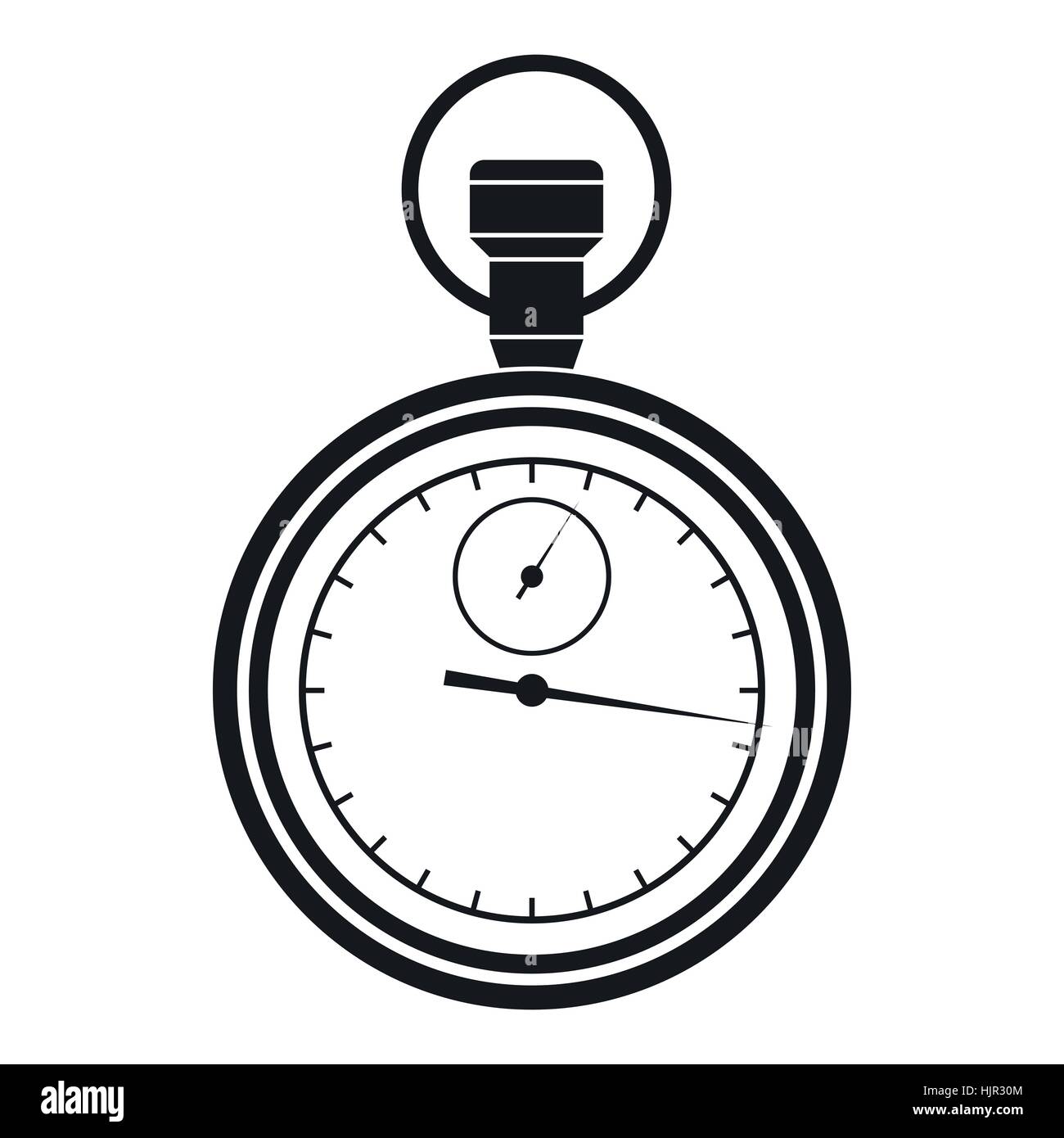 Stopwatch icon in simple style on a white background Stock Vector Image ...