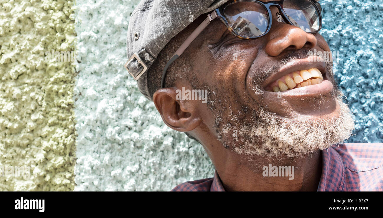 African Man Smiling Lifestyle Protrait Concept Stock Photo Alamy