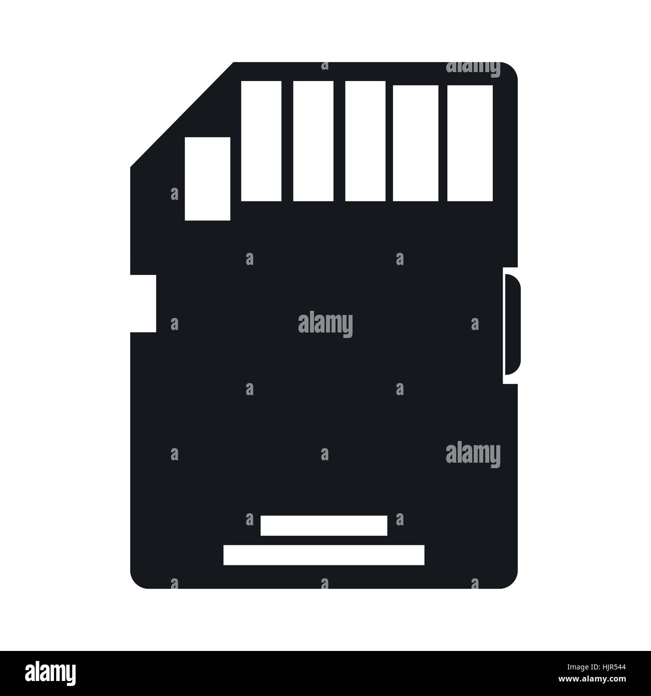 SD memory card icon in simple style on a white background Stock Vector ...