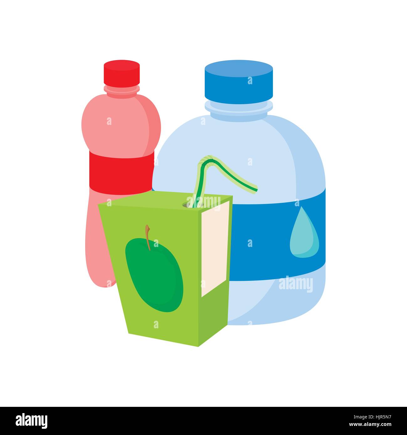 Assortment Of Beverages Icon In Cartoon Style On A White Background Stock Vector Image Art Alamy