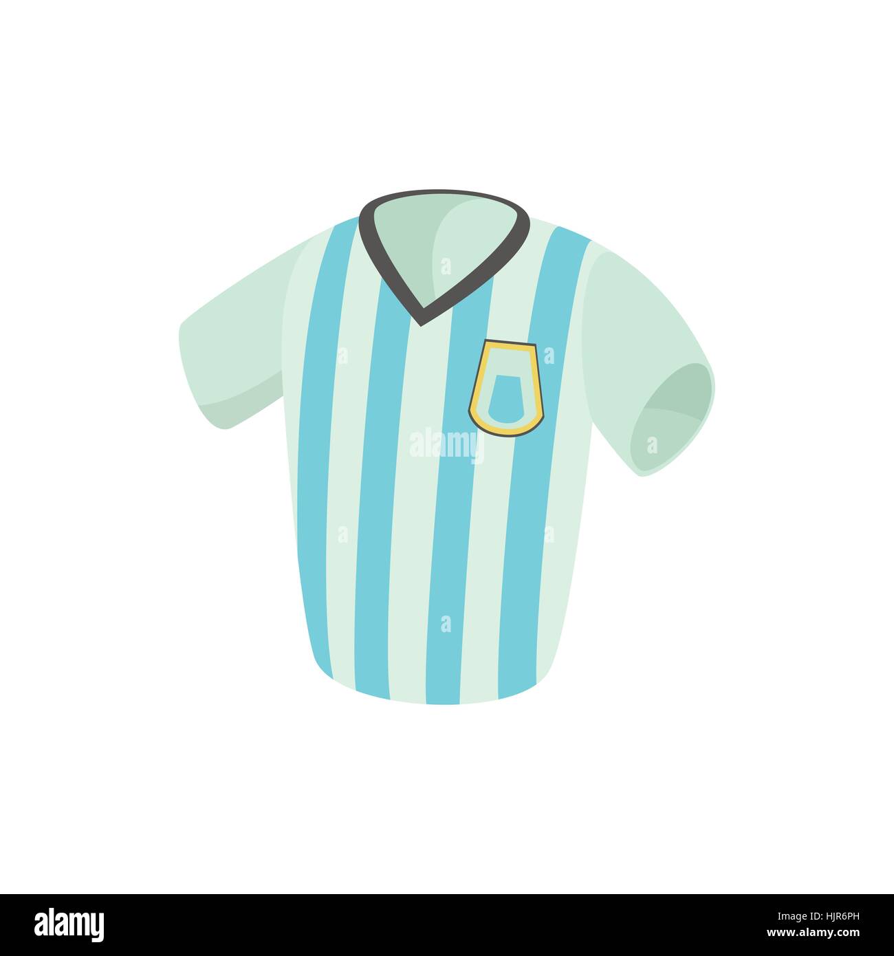 Argentina soccer jersey icon in cartoon style on a white background Stock Vector