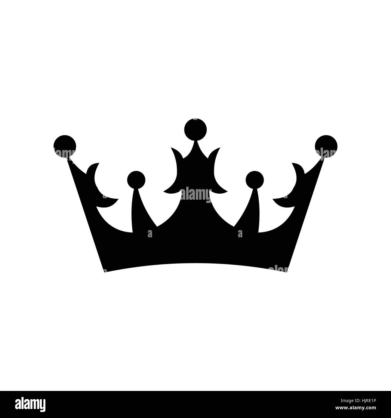 Crown icon in simple style isolated on white Stock Vector Image & Art ...