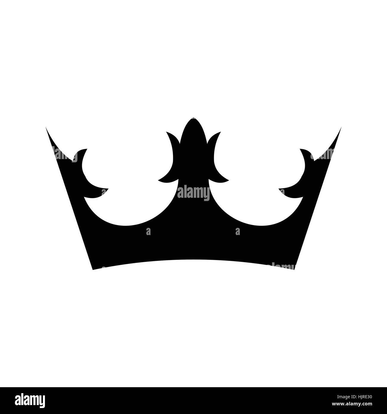 Crown icon in simple style isolated on white Stock Vector Image & Art ...