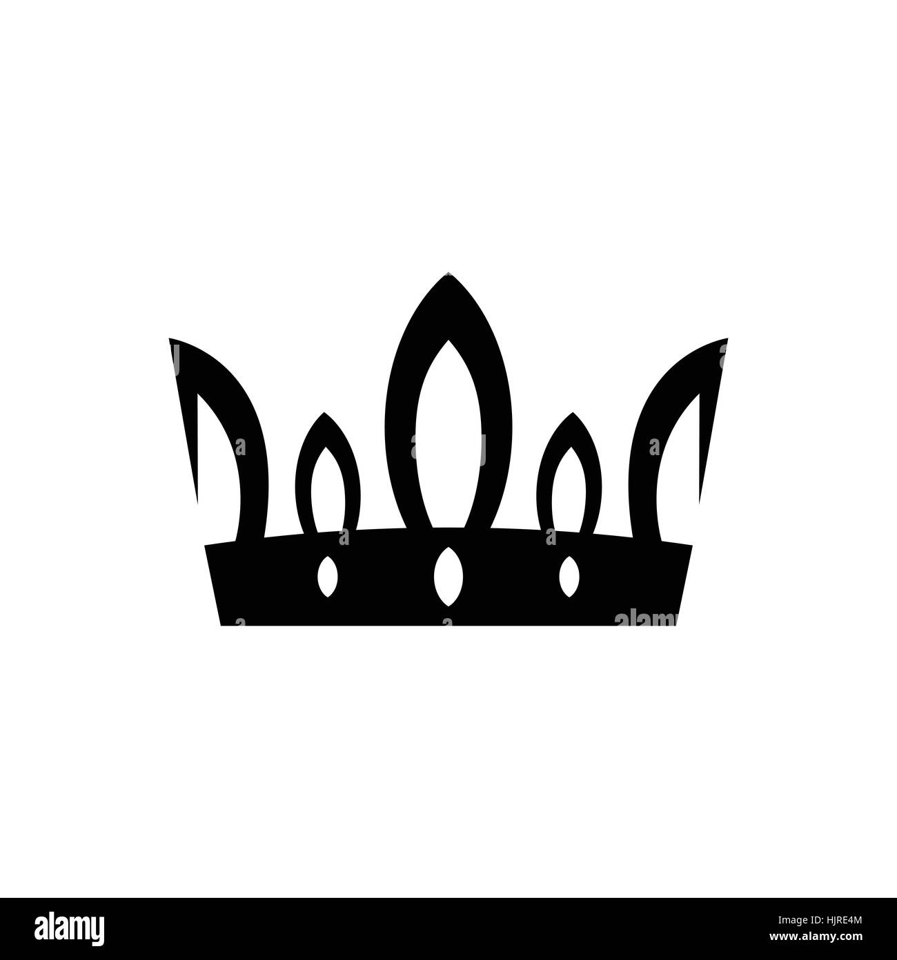 Crown icon in simple style isolated on white Stock Vector Image & Art ...