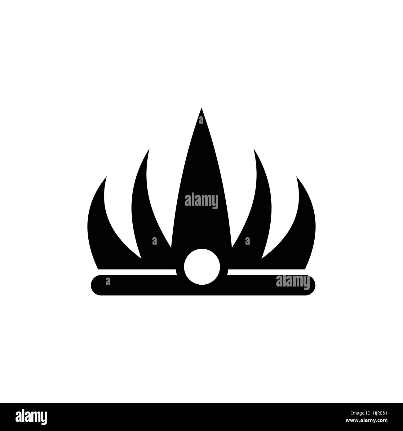 Crown icon in simple style isolated on white Stock Vector Image & Art ...