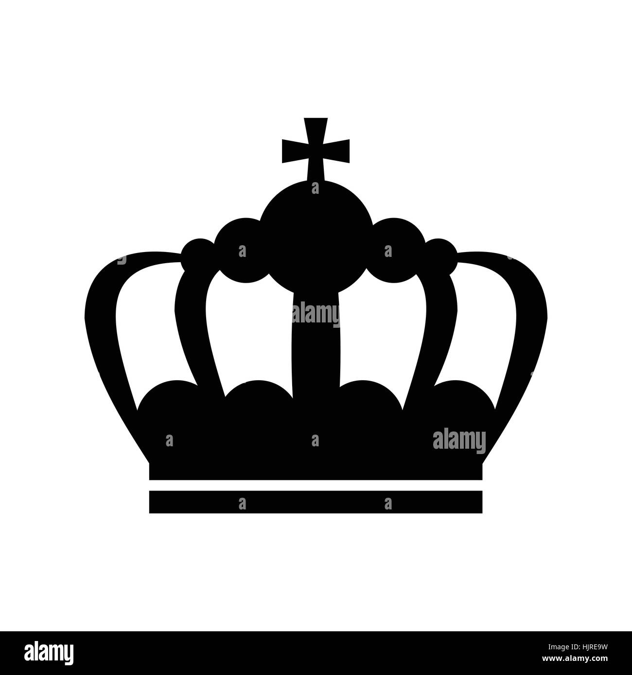Crown icon in simple style isolated on white Stock Vector Image & Art ...