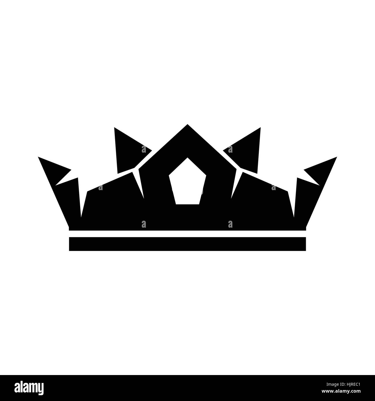 Crown icon in simple style isolated on white Stock Vector Image & Art ...