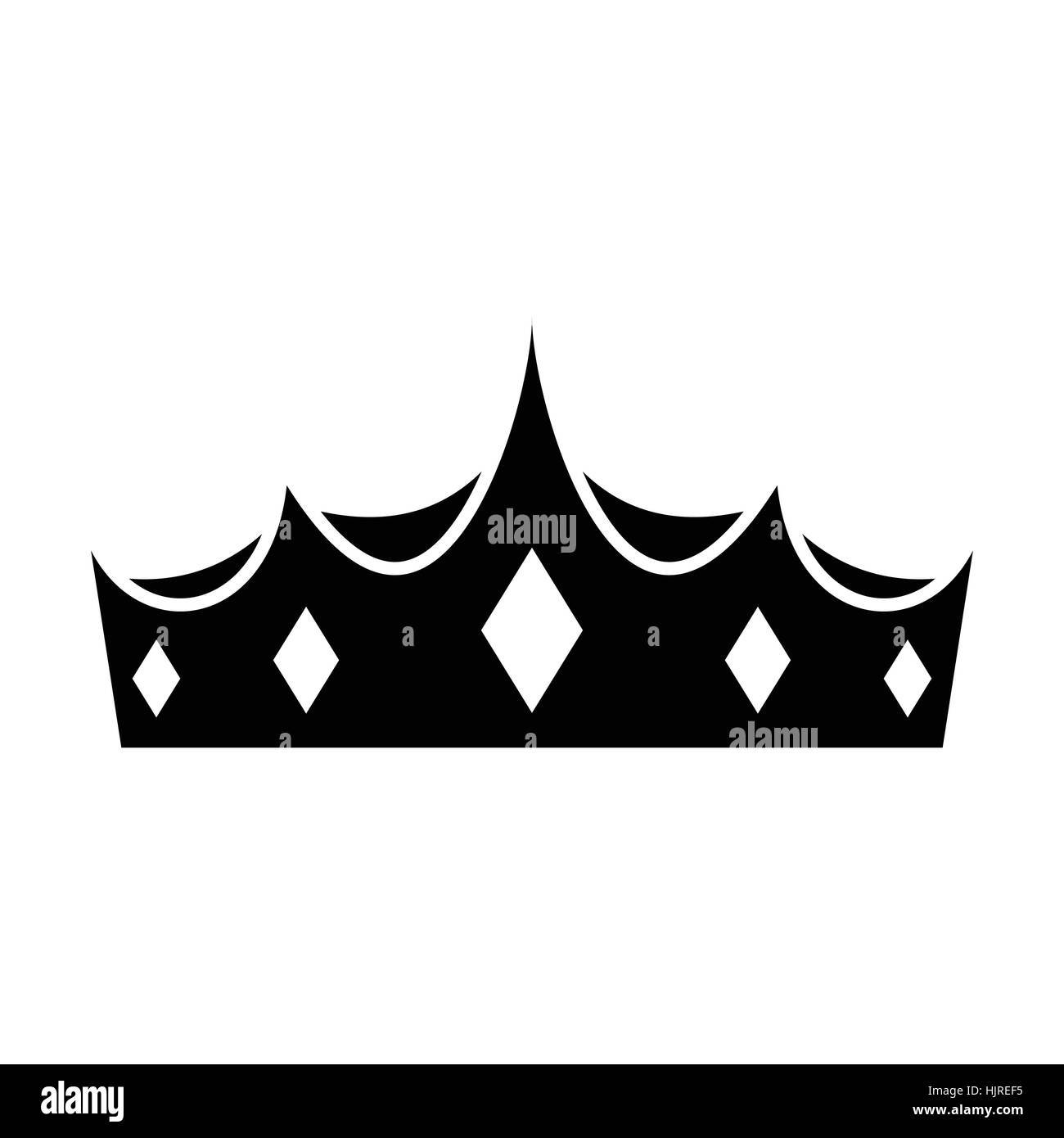 Crown icon in simple style isolated on white Stock Vector Image & Art ...