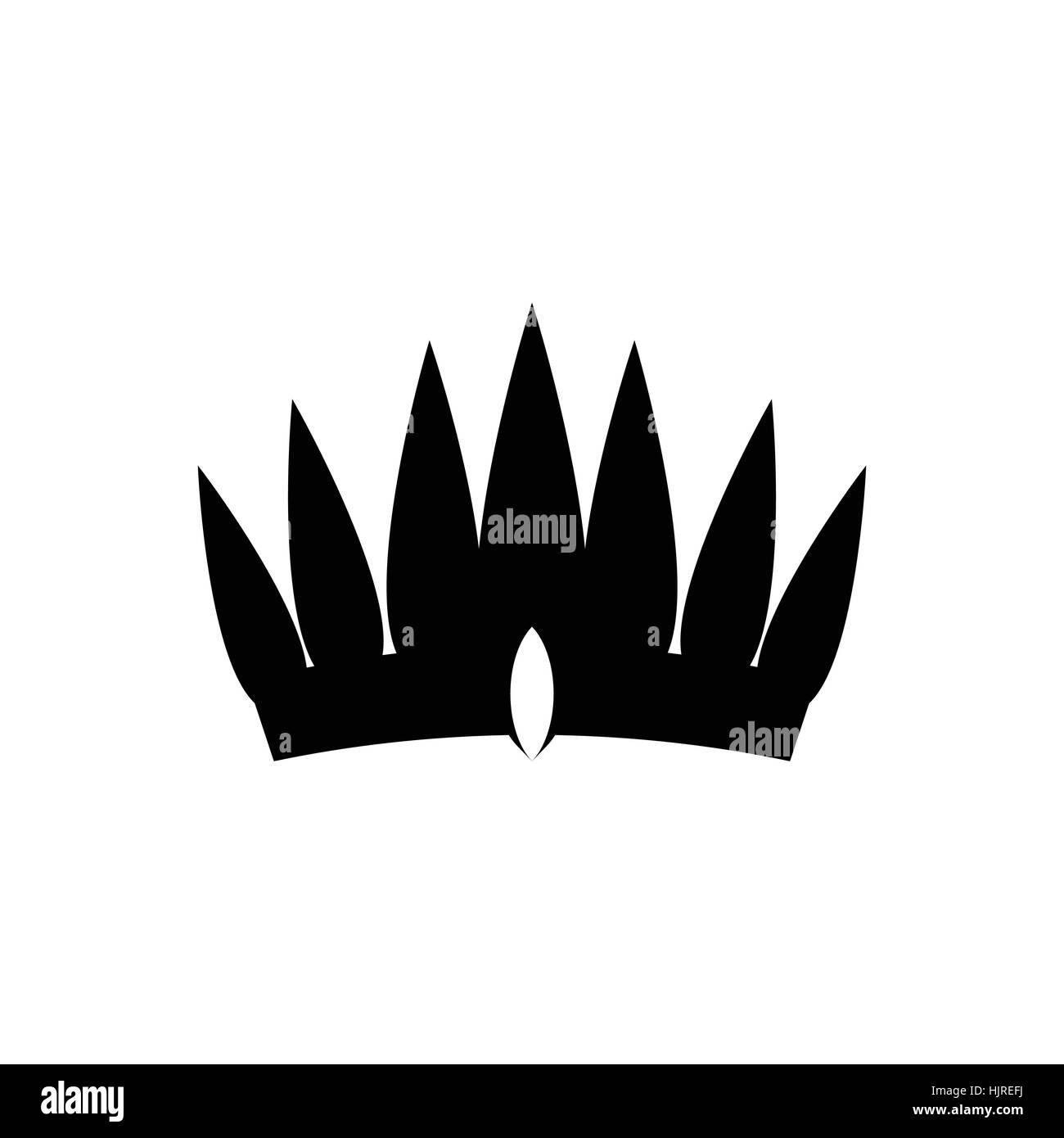Crown icon in simple style isolated on white Stock Vector Image & Art ...