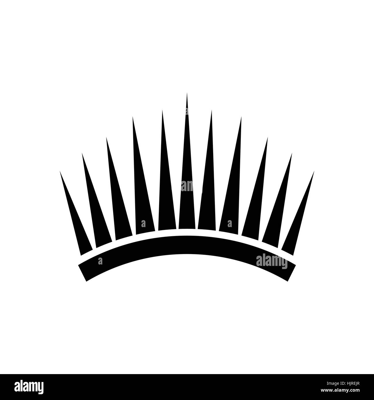 Crown icon in simple style isolated on white Stock Vector Image & Art ...
