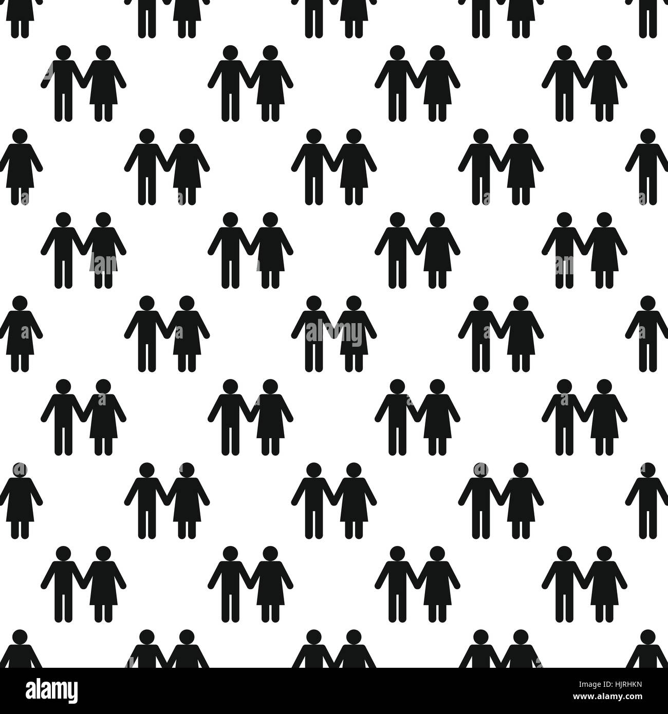 Girl and boy pattern seamless best for any design Stock Vector