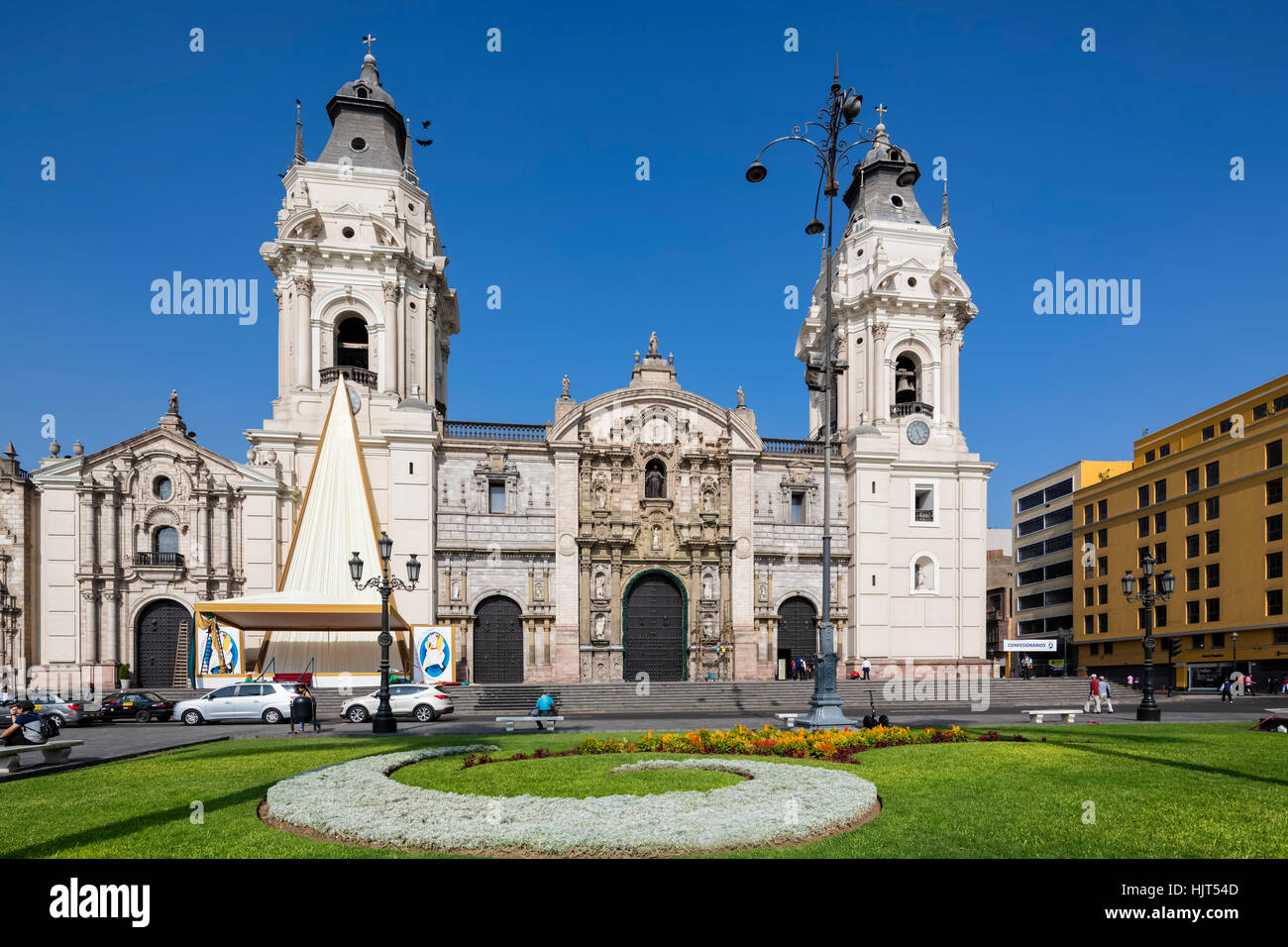 Lima Monuments Peru, Lima, Plaza de Armas, Cathedral of Lima Stock Photo - Alamy