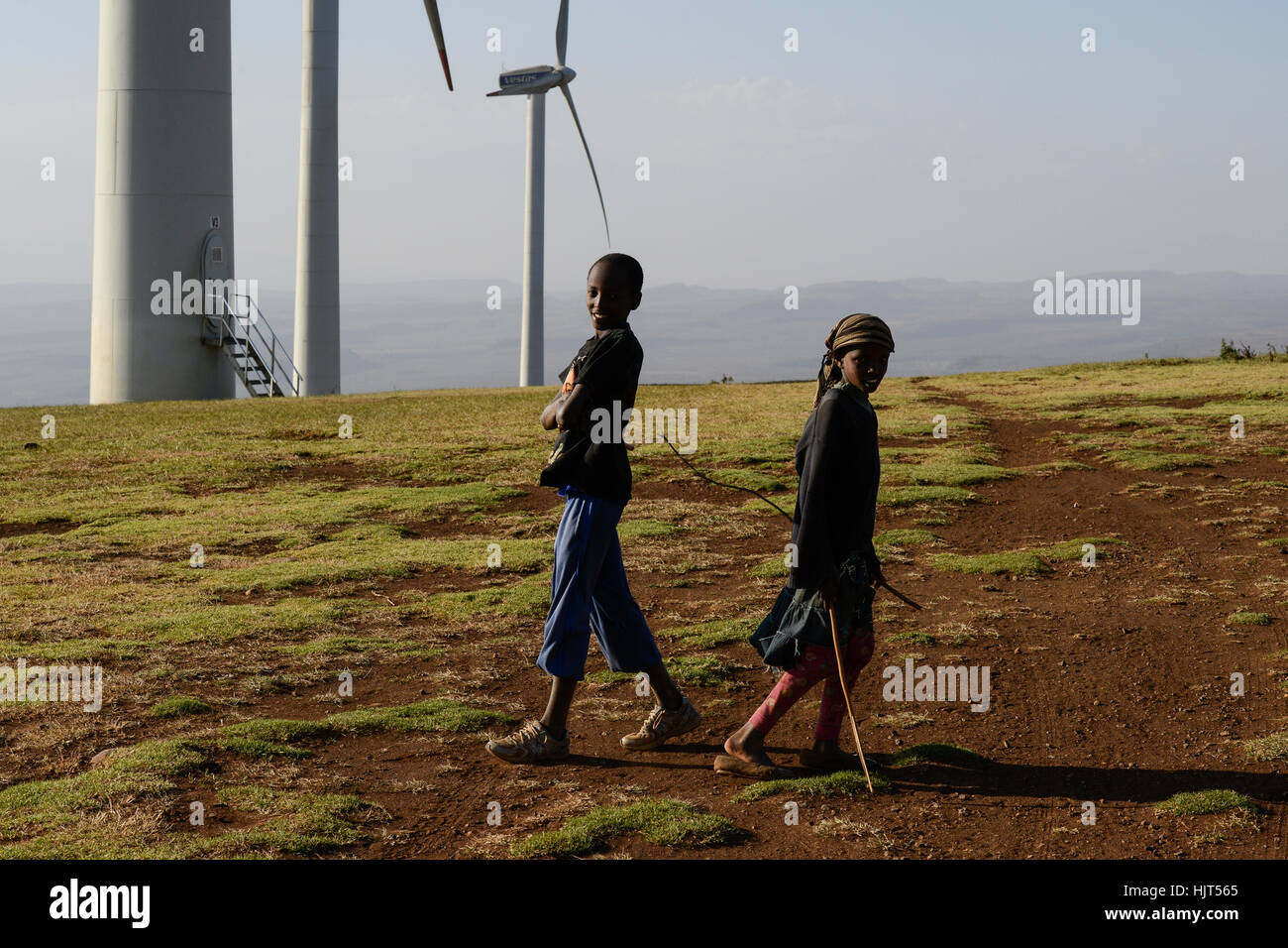 KENYA, Nairobi, Ngong Hills, 25,5 MW Wind Power Station with Vestas